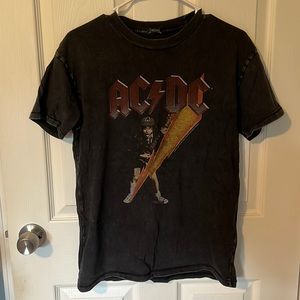 Mens Abercrombie and fitch dark washed AC/DC tshirt